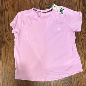 Adidas Women's Light Pink Short Sleeve Top